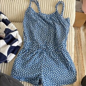Cat & Jack Blue Romper with White Stars